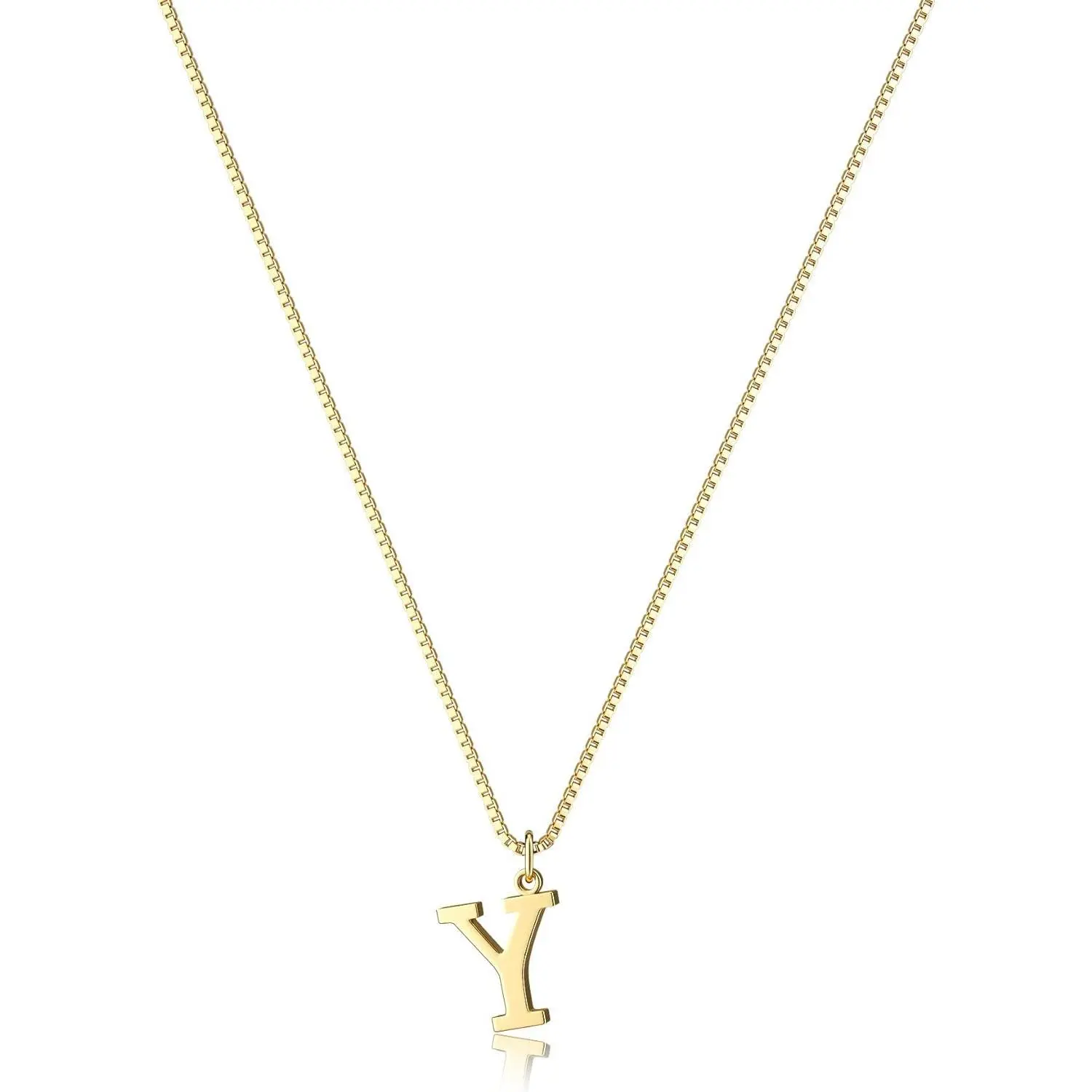 Moodear Initial Necklaces for Women Dainty Letter Tiny A-Z Pendant Choker Trendy Monogram Name Necklace Jewelry Gift for Mother's Day Gifts Chains Personalized
