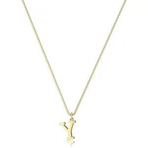 Moodear Initial Necklaces for Women Dainty Letter Tiny A-Z Pendant Choker Trendy Monogram Name Necklace Jewelry Gift for Mother's Day Gifts Chains Personalized