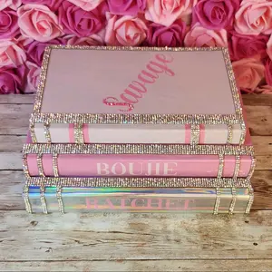 Coffee Table Book Stack (Set of 3). Glam Book Stack. Light Pink,  Pink & Opal Books. “Classy, Bougie, Ratchet” Savage. Makeup Room Decor
