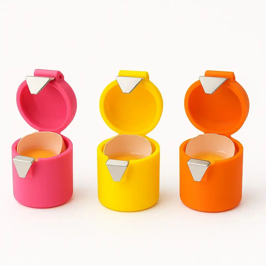 3pcs Stainless Steel Eggshell Separator - Quick Peel & Yolk Splitter, Durable Kitchen Baking Essential with Easy-Grip