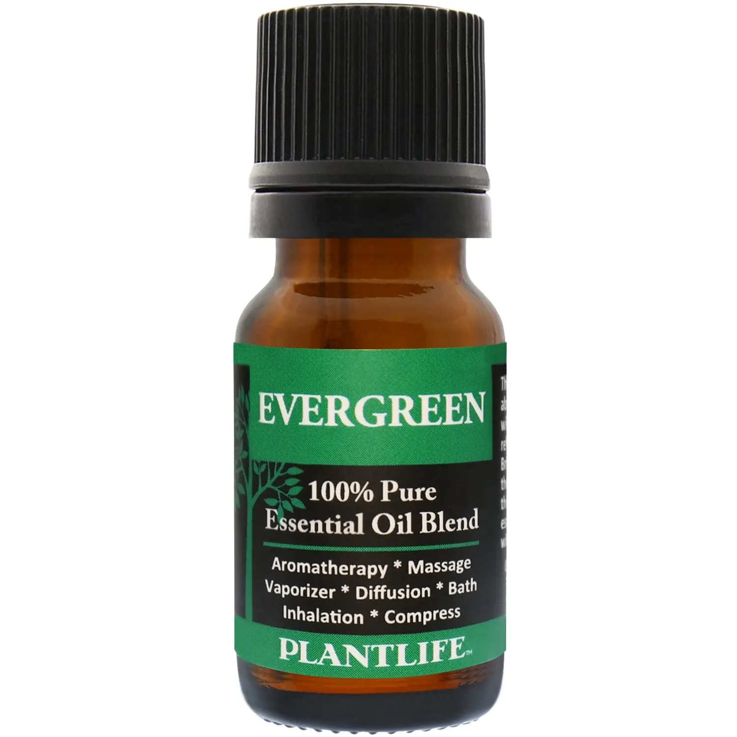 Plantlife Evergreen Aromatherapy Essential Oil Blend 10 ml – Fresh Forest Aroma, 100% Pure & Natural, No Additives, Made in California
