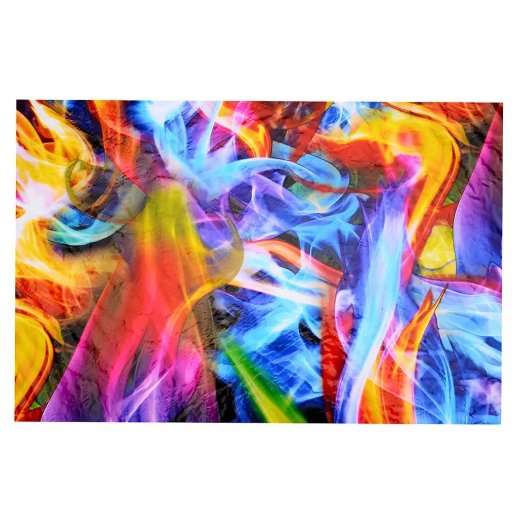 Rainbow Flames Hydrographic Film Water Transfer Printing Film Hydro Dip Film 50cmX100cm Car Decals Vinyl Decal Sticker