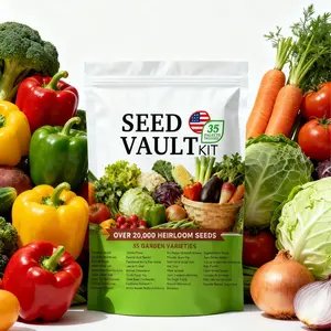 Home Vegetable Seed Kit – 35 High-Quality Varieties for Year-Round Planting – Non-GMO Heirloom Mix for Backyard Gardens, Prepper Storage & Healthy Eating
