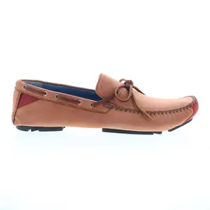 Robert Zur Frisco Mens Brown Nubuck Lace Up Loafers & Slip Ons Boat Shoes