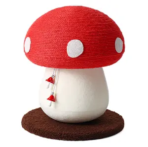 Mushroom Cat Scratching Post - Durable Sisal Cat Tree