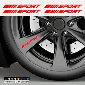 Sport wheel rims and hub cap stickers for car wheel covers - Make your car's appearance stand out uniquely, Wheel Decal