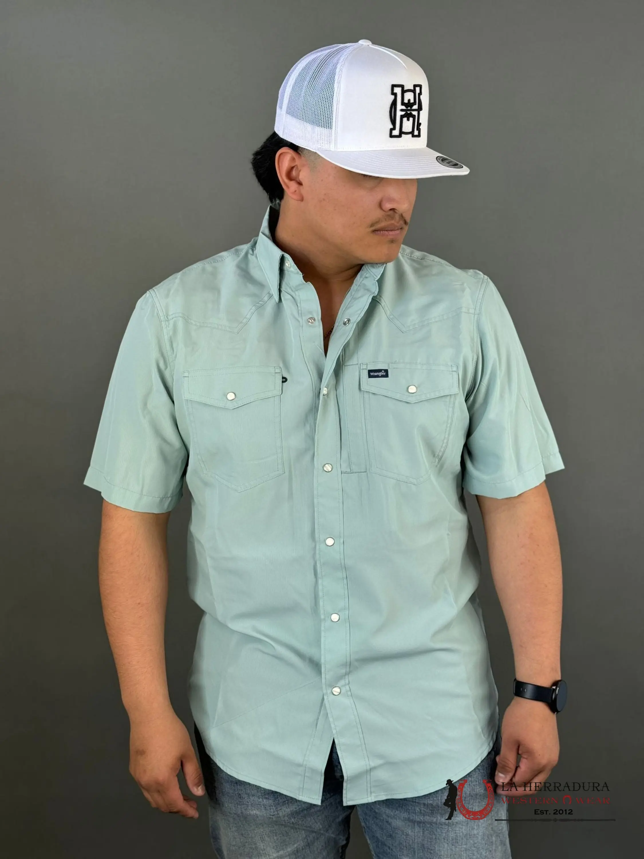 CAMISA WRANGLER HYDRANGEA SHORT SLEEVE