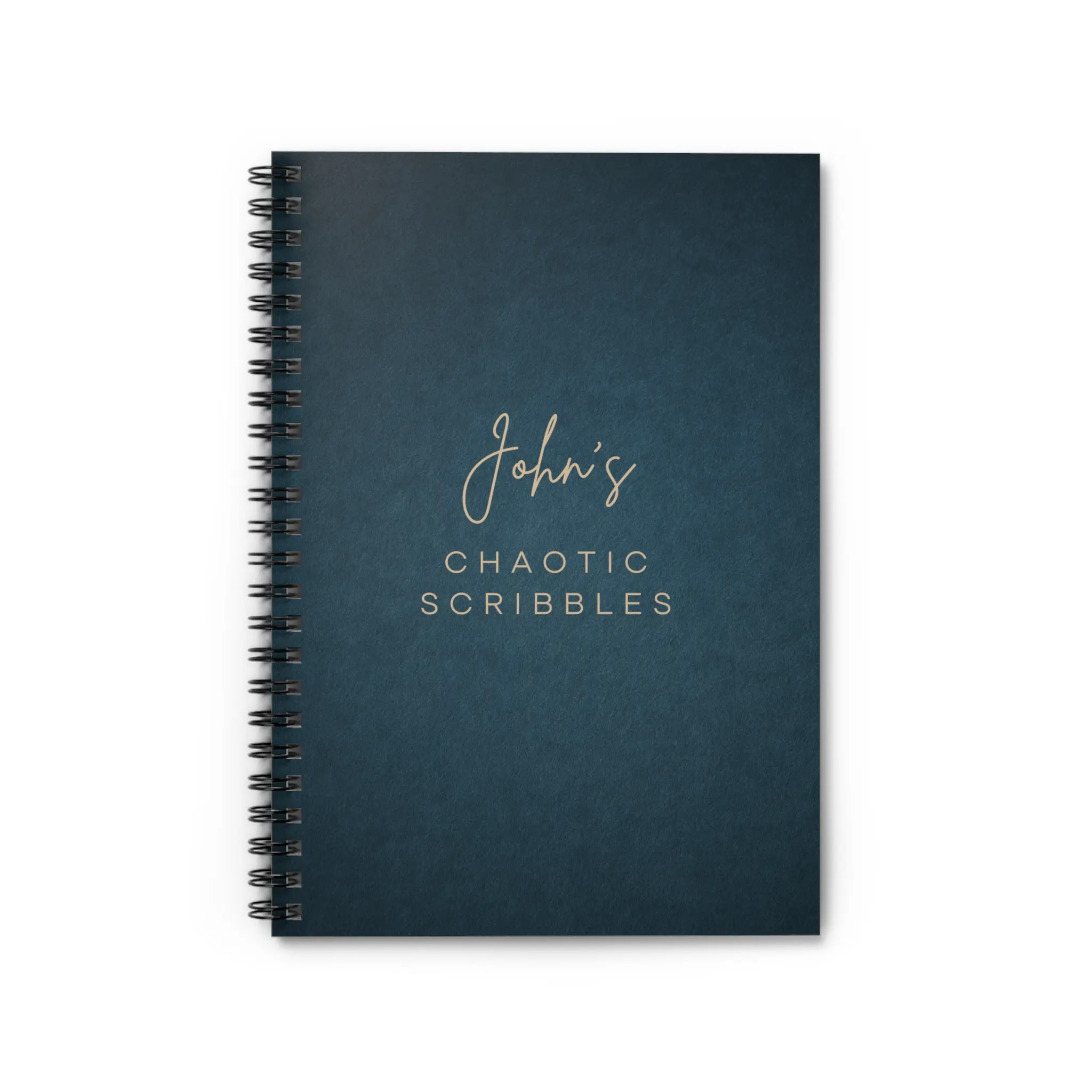Personalized Ruled Spiral Notebook - Customizable Design, Suitable for Any Purpose, Ideal for Notes and Documents