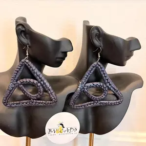 Rattan Hand made Earrings