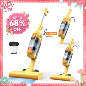 INSE R6X Corded Stick Vacuum, 15KPa Suction with 600W Motor, Ultra-Lightweight Bagless Upright Vacuum with Handheld for Home Hard Floor Hardwood Floor Pet Hair Car Cleaning home cleaning tools home appliances Yellow