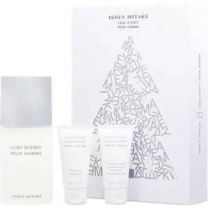 L'eau D'issey Set-Edt Spray 4.2 Oz & After Shave Balm 1.6 Oz & Shower Gel 1.6 Oz For Men