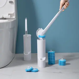 Newly designed toilet sponge brush, bathroom rack, disposable toilet cleaning brush, durable and long-lasting, Toilet Wand