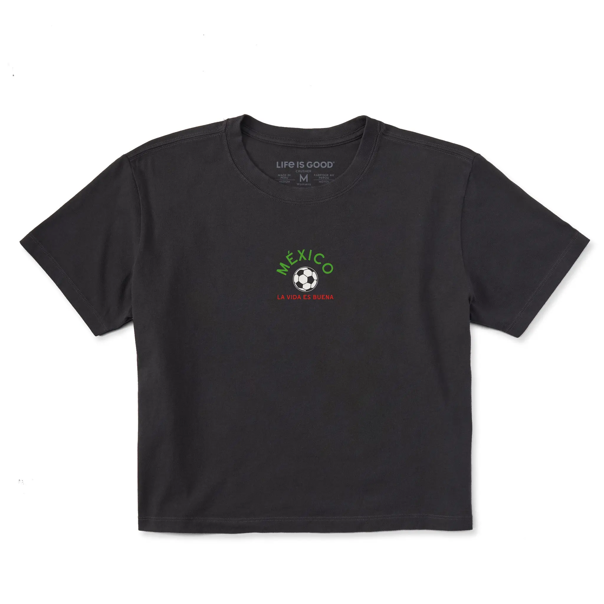 Women's Mexico Soccer Short Sleeve Crusher Boxy Tee
