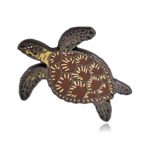Hawksbill Sea Turtle Hard Enamel Pin