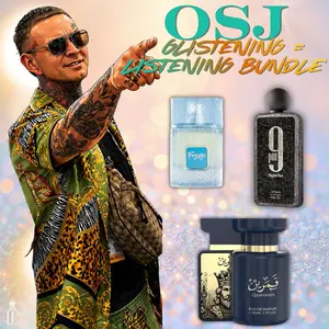 OSJ's Glistening = Listening Bundle | 9PM Night Out + Riiffs Freeze + Qamarain For Him | Eau De Parfum | Mens Fragrance | 100 ML | Pitahaya - Cedar - Ambermax Fragrance Notes