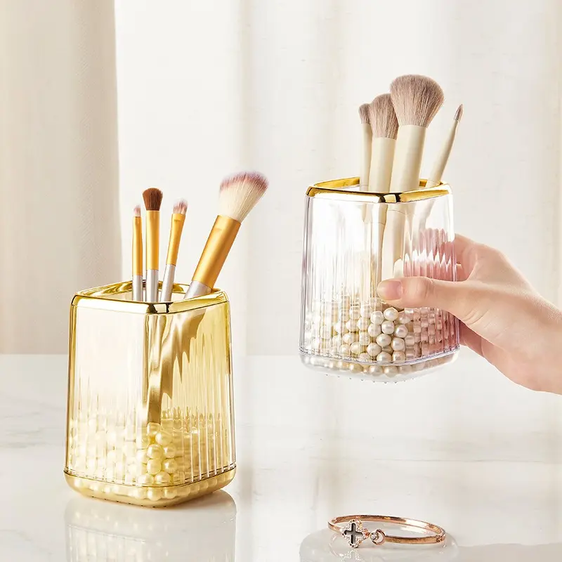 1pc Clear Acrylic Desk  ,  and eyebrow pencil Holder ，Pen Holder and Storage Basket for Office Supplies, Pens, and Accessories storage box makeup  storage bag