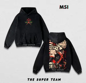 Bakugo Boom Anime Hoodie, My Hero Academia Hoodie, Anime Lover Hoodie, Graphic Hoodie Streetwear Hip Hop Vintage Hoodie & T-Shirt MHA Anime Tee Shirt Men Women Cotton