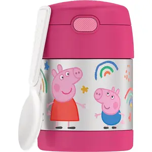 Thermos 10 oz. Kid's Funtainer Stainless Steel Food Jar w/ Spoon - Peppa Pig