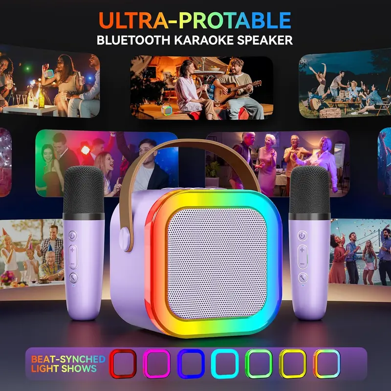 Family karaoke play scene