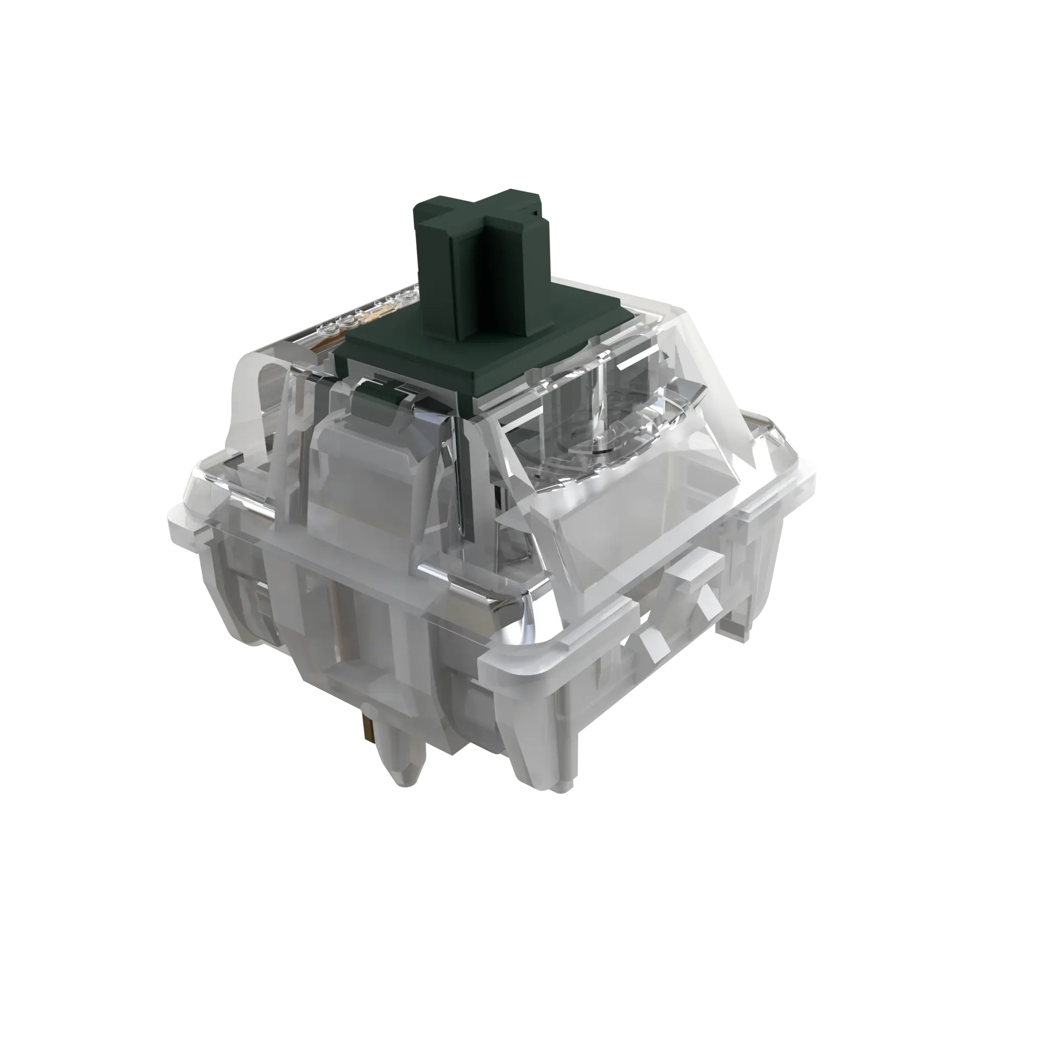 KAVLORN Pinecrystal Switch Pre-Lubed Linear MX Switch 5-Pin Hot Swappable Transparent PC Housing RGB Switch for Custom Keyboard Builds