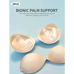 2 Pairs Sticky Bra Invisible Push-Up Breast Lift  Backless Nipple Covers Self Adhesive Strapless  Bra