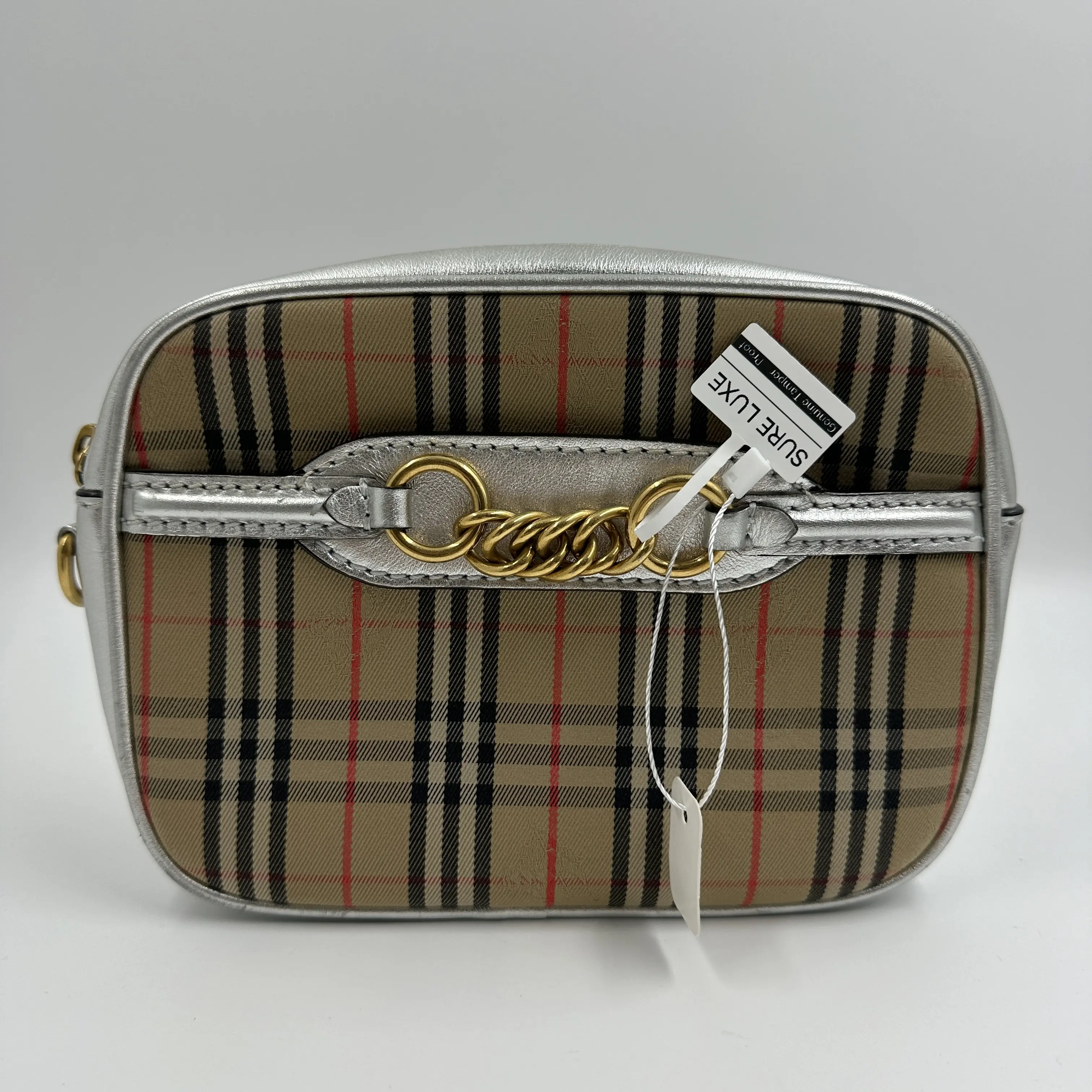 Pre-owned BURBERRY 1983 Check Link Bum bag A101259
