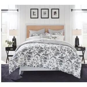 Laura Ashley Am berley Charcoal King Comforter Sham Bonus Set