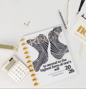 Reign Bold Geometric 12-Month Planner – Luxury Refillable Disc-Bound System