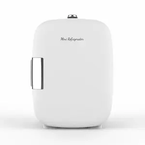 4L/5L Compact Mini Refrigerator, Portable Small Fridge for Skincare Cosmetics, Food and Beverage Storage, Cooler and Warmer Function, Perfect for Bedroom, Office, Car and Dorm Use, Quiet Operation and Energy Saving Design