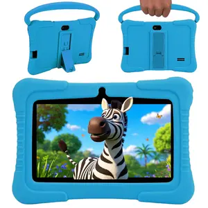 7 Inch Tablet, Parental Control Tablet with Silicone Case, Learning & Entertainment Tablet with Dual Camera, Gift for Kids
