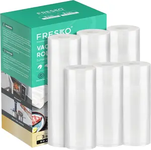 FRESKO Vacuum Sealer Bags Rolls (6 Pack) | 8"×20' & 11"×20' BPA-Free for Food Storage & Sous Vide
