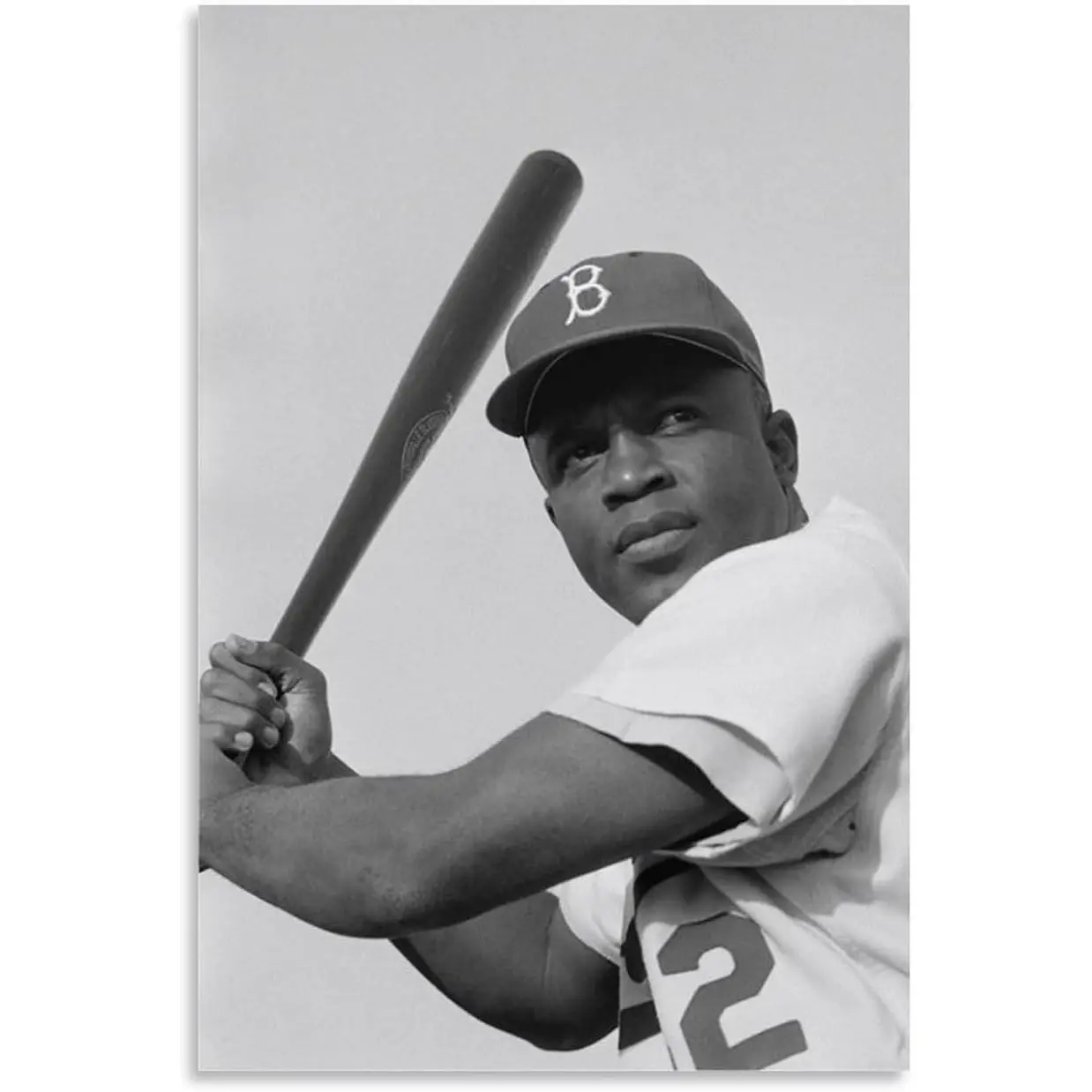 Jackie Robinson Baseball Player Classic Art Poster Canvas Art Painting Decor Wall Posters Bedroom Gym Decorative Gift
