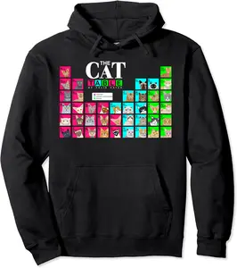 Periodic Table of Cats Science Chemistry Student Teacher Pullover Hoodie - Gabriellef Shop 33B07XSQGZV2