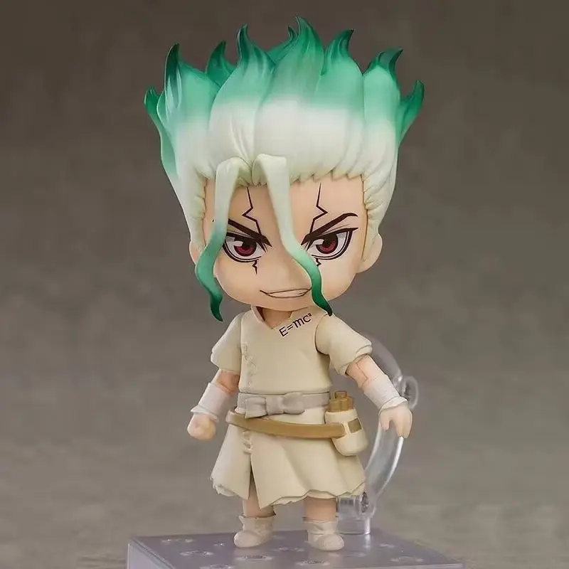 Dr.STONE Q Senku Ishigami Articulated Collectible Figure - Interchangeable Face Plates, Figure Parts, Default No Extra Accessories, Ornament for Anime Fans, Toys & Hobbies Collectibles