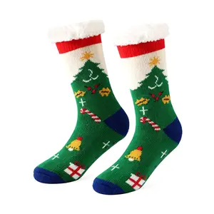 Christmas Themed Women S Cozy Socks Festive Holiday Slipper Socks with Non-Slip Grips Perfect Winter Gift for Her NONE