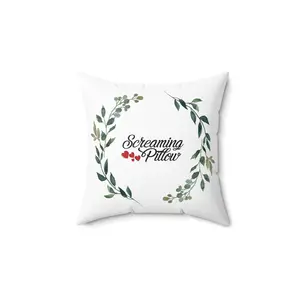 Screaming Pillow – Funny Stress Relief Throw Pillow 14"x14"