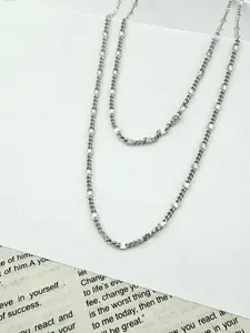 Sterling Silver 925 Diamond cut Curb Chain Necklace 19''- Cadena de plata 925 estilo espejo