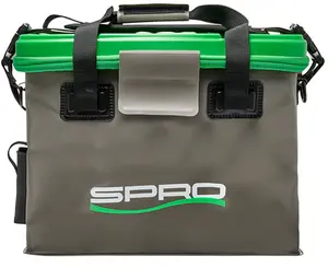 SPRO Waterproof Soft Tackle Box - Grey & Green