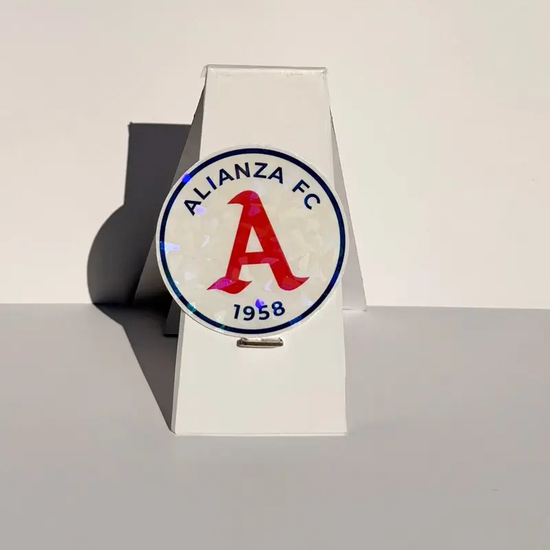 Alianza FC Sticker - 1958 Edition, Red and White Design, Ideal for Fans and Collectors