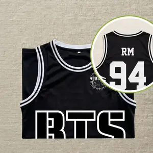 Custom Name and Year Basketball Mesh Shirt, 2 Sides Bangtan Comeback 2026 Mesh Basketball Jersey for Fans Men Women, Arirang Jersey for Kpop Fans, Concert Trendy Perfect Gift for Her