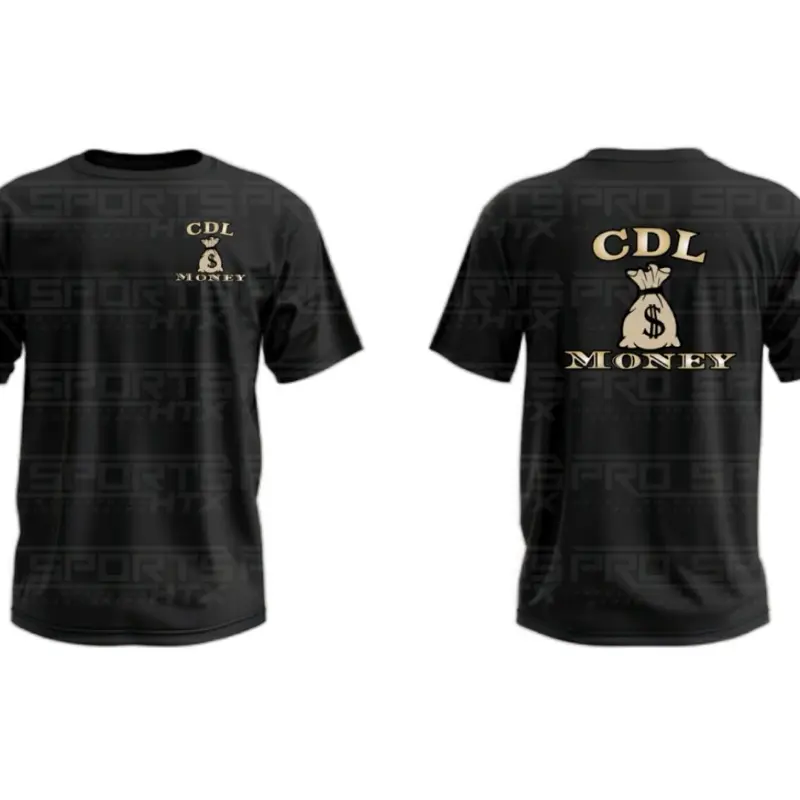 CDL Money DRY Fit T-Shirt with CDL Money Logo Design on Front and