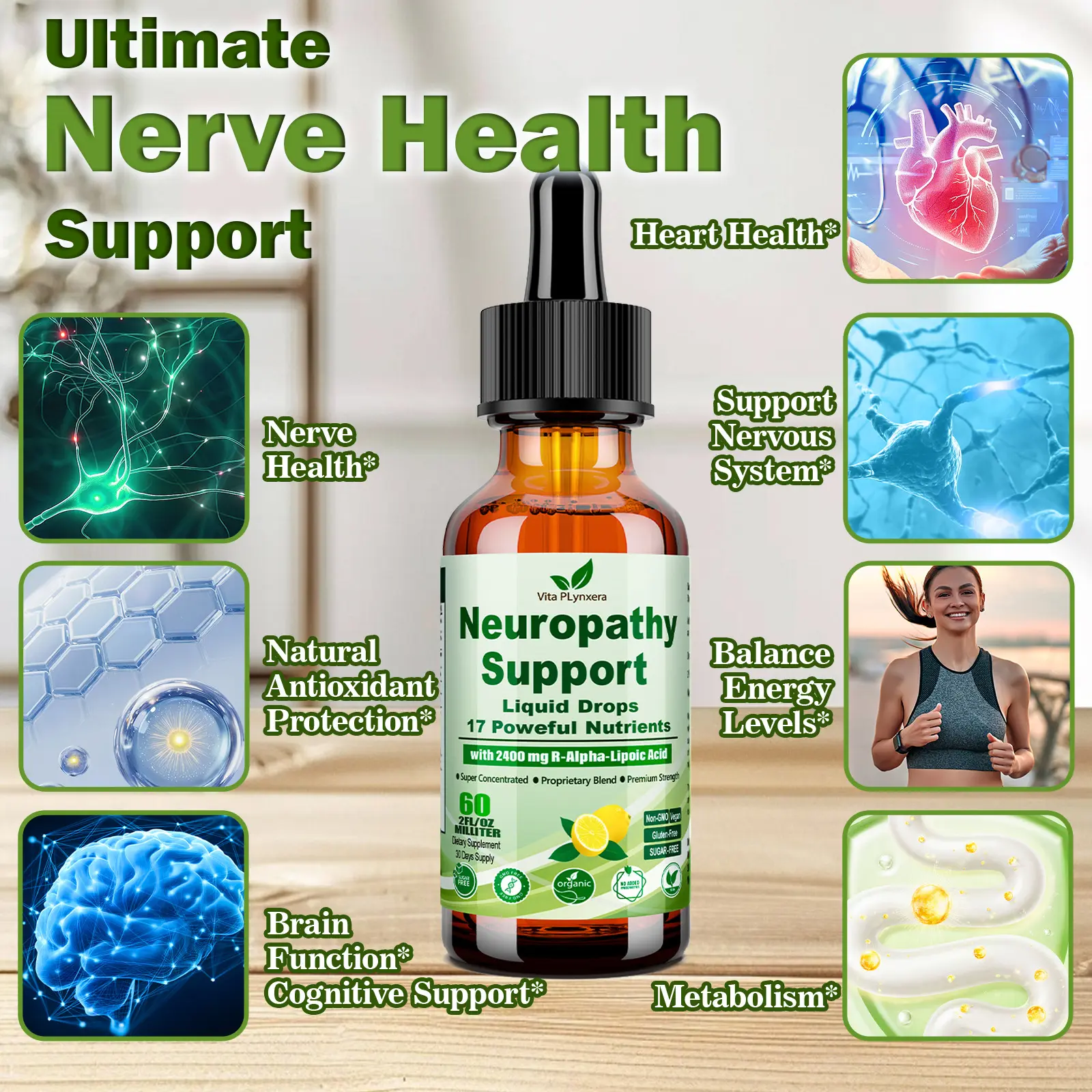 Neuropathy Supplements Liquid Drops, Advance 17-in-1 Stabilized R-Alpha Lipoic Acid (R-ALA) w. Acetyl L-Carnitine Vitamin B-Complex Magnesium, High Potency R-Lipoic Acid for Nerve Antioxidant Energy - TikTok Shop Neuropathy Supplements Liquid Drops, Advance 17-in-1 Stabilized R-Alpha Lipoic Acid (R-ALA) w. Acetyl L-Carnitine Vitamin B-Complex Magnesium, High Potency R-Lipoic Acid for Nerve Antioxidant Energy - TikTok Shop