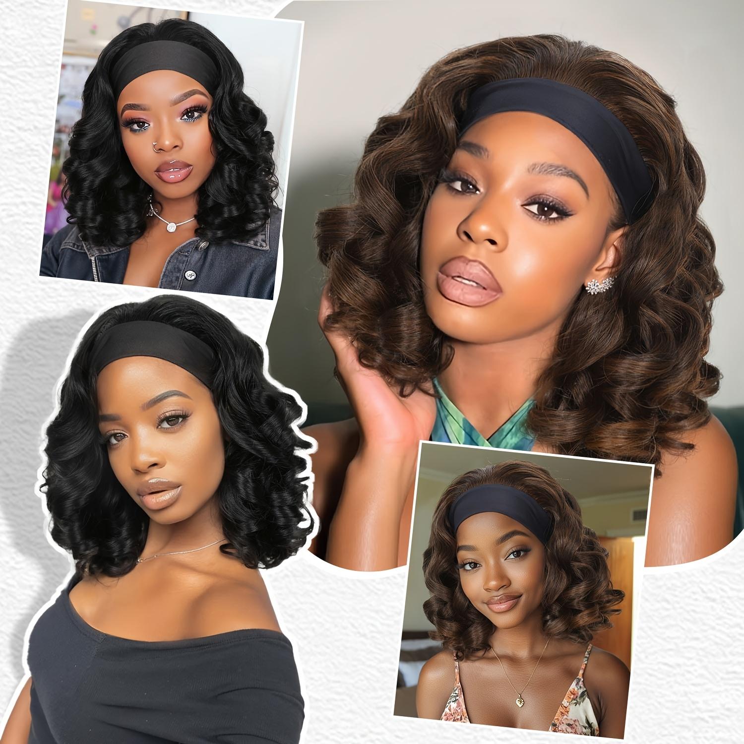 Headband Curly Wigs for Synthetic Wig for Daily & Party Wear for Daily Party, Christmas, Cosplay, Parties, Etc.