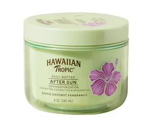 Hawaiian Tropic After Sun Body Butter with Coconut Oil, 8oz, After Sun Lotion, Moisturizing Body Lotion, After Sun Moisturizer, Coconut Body Butter, After Sun Care, After Sun Skin Care, 8oz