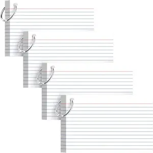 160-Pack White Index Cards 4x6 Inch w/Key Ring - 180gsm Heavyweight Flashcards - Flash Cards Study & Note Cards -  for Study, Notes & Memory, Students School Supplies