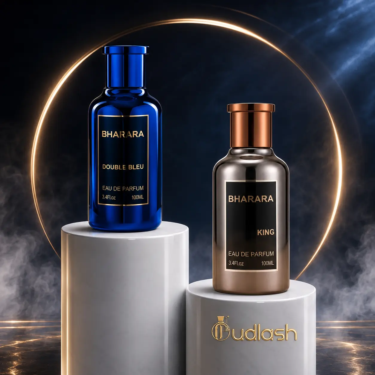 Bharara | Double Bleu + King | Men's Fragrance | 100ML - 3.4 | Eau De Parfum | Pineapple- lemon, and bergamot