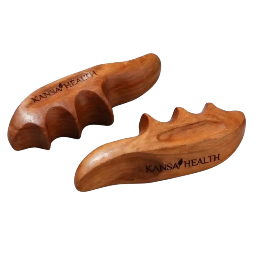 Wooden Thumb Saver by Kansa Health – Deep Tissue & Trigger Point Massager