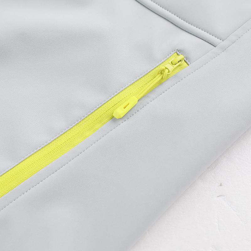 Women's Pastel Color Block Outdoor Jacket, Slim Fit Hooded Sporty Windbreaker, Lightweight Activewear Coat with Contrast Zipper for Spring & Autumn