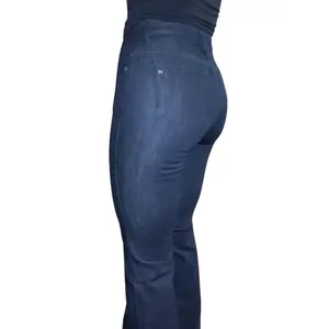 BELLA : Trouser Flare (Deep Ocean) Navy Stitch Haala Denim