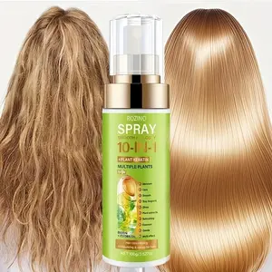 ROZINO 10-in-1 Hair Care Spray - Plant Keratin & Jojoba Oil Formula for Moisturizing, Smoothing & Frizz Control, Lightweight Non-Sticky Spray for All Hair Types, Instantly Refreshes & Adds Shine, 100g/3.527oz